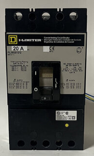 SQ D - FIL360201212 - 20A 3P 600V Breaker with Auxiliary Switch Product Image
